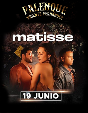 boletos Matisse Palenque Gomez Palacio 2026